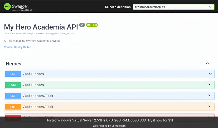 My Hero Academia API