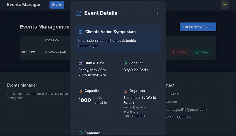 Event Management System