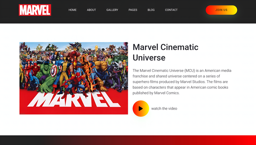 Marvel Universe Website